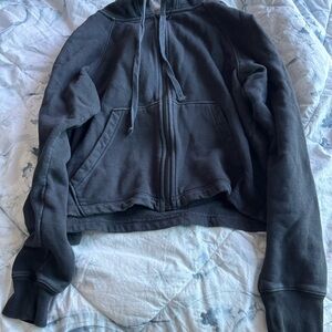 Girlfriend Collective 50/50 Black Hoodie Jacket